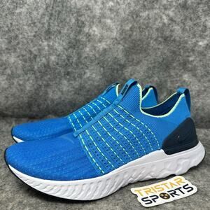 Nike React Phantom Run Flyknit 2 Running Shoes Mens Size 12.5 Blue CJ0277-402